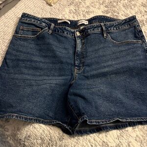 Ava & Viv Classic Dark Blue Denim Shorts